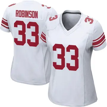 Nike Aaron Robinson Women's Game New York Giants White Jersey