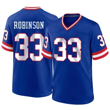 Nike Aaron Robinson Youth Game New York Giants Royal Classic Jersey