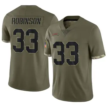 Nike Aaron Robinson Youth Limited New York Giants Olive 2022 Salute To Service Jersey