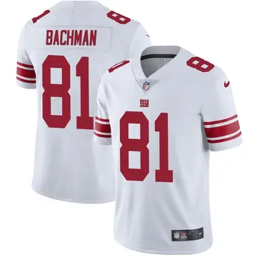 Nike Alex Bachman Men's Limited New York Giants White Vapor Untouchable Jersey