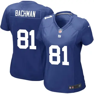 Nike Alex Bachman Women's Game New York Giants Royal Team Color Jersey