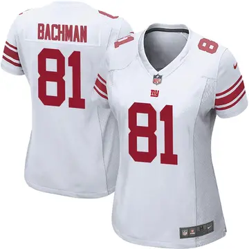 Nike Alex Bachman Women's Game New York Giants White Jersey