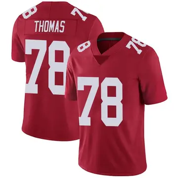 Nike Andrew Thomas Men's Limited New York Giants Red Alternate Vapor Untouchable Jersey