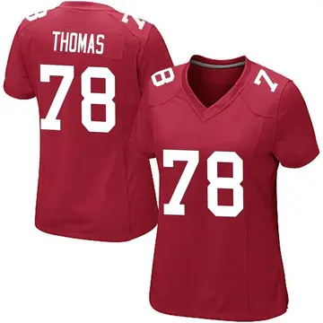 Nike Andrew Thomas Women's Game New York Giants Red Alternate Jersey