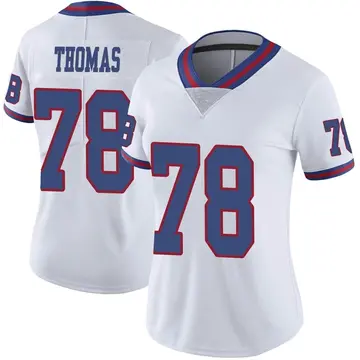 Nike Andrew Thomas Women's Limited New York Giants White Color Rush Jersey