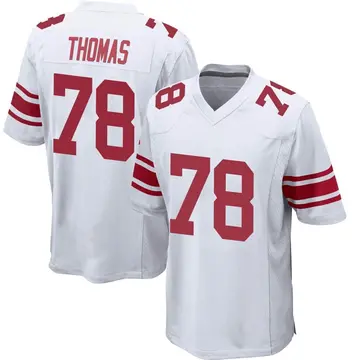 Nike Andrew Thomas Youth Game New York Giants White Jersey