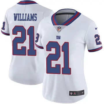 Nike Antonio Williams Women's Limited New York Giants White Color Rush Jersey