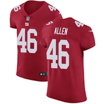 Nike Austin Allen Men's Elite New York Giants Red Alternate Vapor Untouchable Jersey