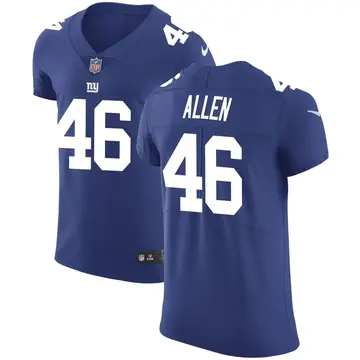 Nike Austin Allen Men's Elite New York Giants Royal Team Color Vapor Untouchable Jersey