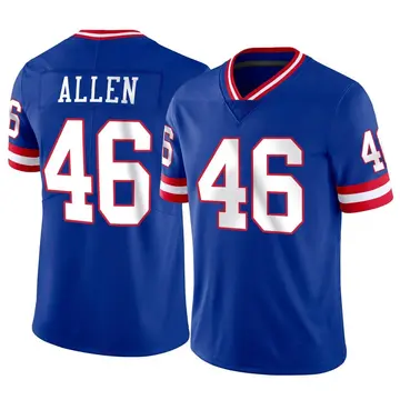 Nike Austin Allen Men's Limited New York Giants Classic Vapor Jersey