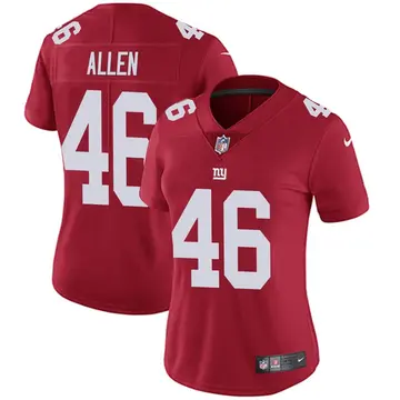 Nike Austin Allen Women's Limited New York Giants Red Alternate Vapor Untouchable Jersey
