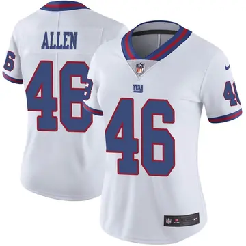Nike Austin Allen Women's Limited New York Giants White Color Rush Jersey