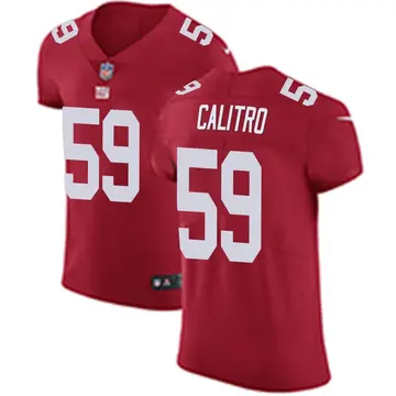Nike Austin Calitro Men's Elite New York Giants Red Alternate Vapor Untouchable Jersey