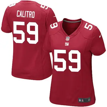 Nike Austin Calitro Women's Game New York Giants Red Alternate Jersey