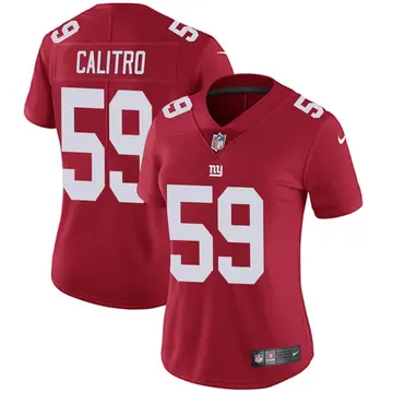 Nike Austin Calitro Women's Limited New York Giants Red Alternate Vapor Untouchable Jersey