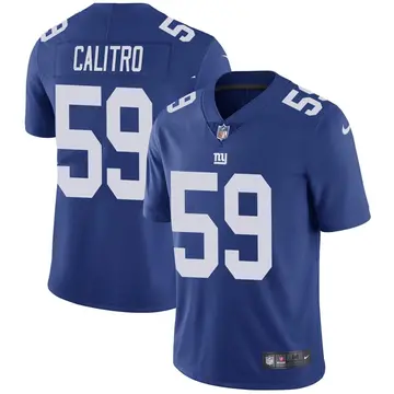 Nike Austin Calitro Youth Limited New York Giants Royal Team Color Vapor Untouchable Jersey