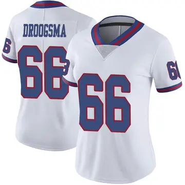 Nike Austin Droogsma Women's Limited New York Giants White Color Rush Jersey