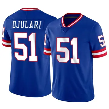 Nike Azeez Ojulari Men's Limited New York Giants Classic Vapor Jersey