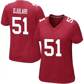 Nike Azeez Ojulari Women's Game New York Giants Red Alternate Jersey