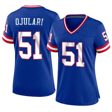 Nike Azeez Ojulari Women's Game New York Giants Royal Classic Jersey