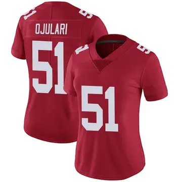 Nike Azeez Ojulari Women's Limited New York Giants Red Alternate Vapor Untouchable Jersey