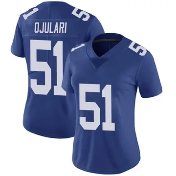 Nike Azeez Ojulari Women's Limited New York Giants Royal Team Color Vapor Untouchable Jersey