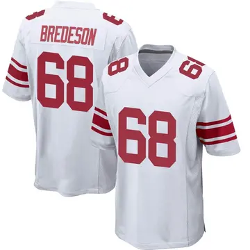 Nike Ben Bredeson Men's Game New York Giants White Jersey
