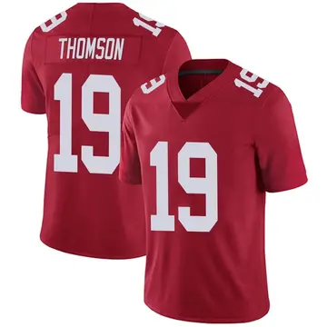 Nike Bobby Thomson Men's Limited New York Giants Red Alternate Vapor Untouchable Jersey