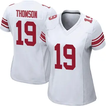 Nike Bobby Thomson Women's Game New York Giants White Jersey