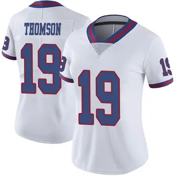 Nike Bobby Thomson Women's Limited New York Giants White Color Rush Jersey