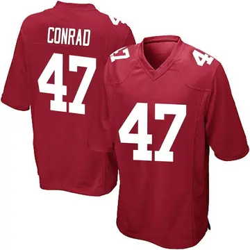 Nike C.J. Conrad Men's Game New York Giants Red Alternate Jersey