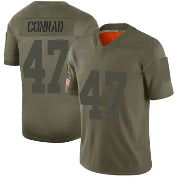 Nike C.J. Conrad Men's Limited New York Giants Camo 2019 Salute to Service Jersey