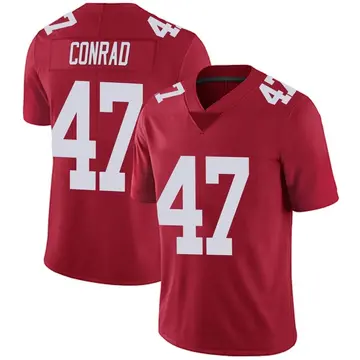 Nike C.J. Conrad Men's Limited New York Giants Red Alternate Vapor Untouchable Jersey