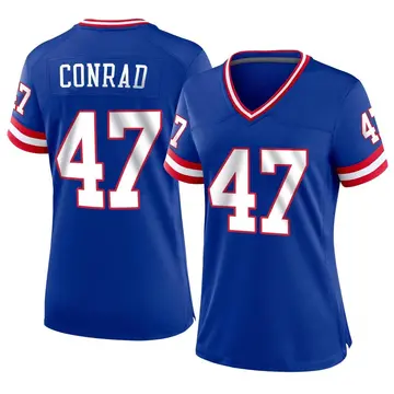 Nike C.J. Conrad Women's Game New York Giants Royal Classic Jersey