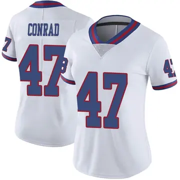 Nike C.J. Conrad Women's Limited New York Giants White Color Rush Jersey