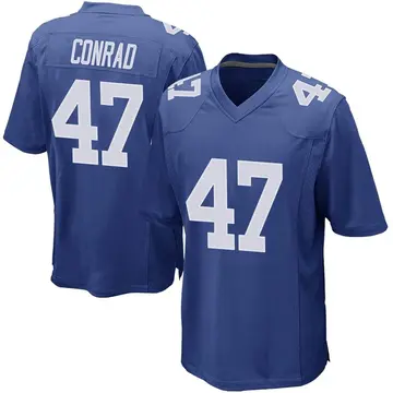 Nike C.J. Conrad Youth Game New York Giants Royal Team Color Jersey