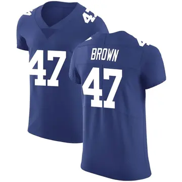 Nike Cam Brown Men's Elite New York Giants Royal Team Color Vapor Untouchable Jersey