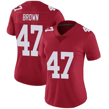 Nike Cam Brown Women's Limited New York Giants Red Alternate Vapor Untouchable Jersey