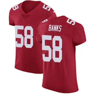 Nike Carl Banks Men's Elite New York Giants Red Alternate Vapor Untouchable Jersey