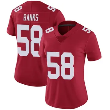 Nike Carl Banks Women's Limited New York Giants Red Alternate Vapor Untouchable Jersey