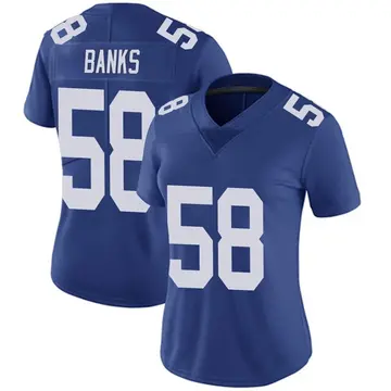 Nike Carl Banks Women's Limited New York Giants Royal Team Color Vapor Untouchable Jersey