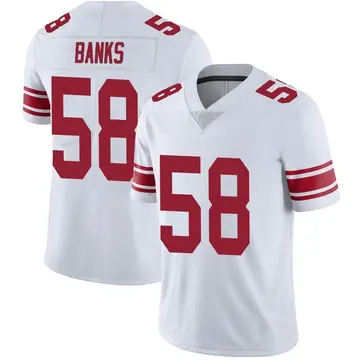 Nike Carl Banks Youth Limited New York Giants White Vapor Untouchable Jersey
