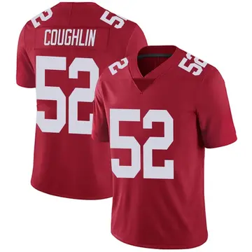 Nike Carter Coughlin Men's Limited New York Giants Red Alternate Vapor Untouchable Jersey
