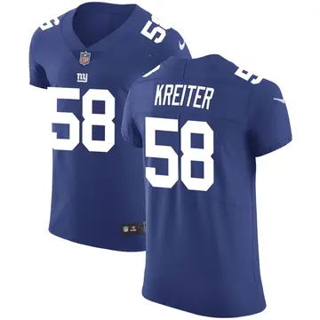 Nike Casey Kreiter Men's Elite New York Giants Royal Team Color Vapor Untouchable Jersey