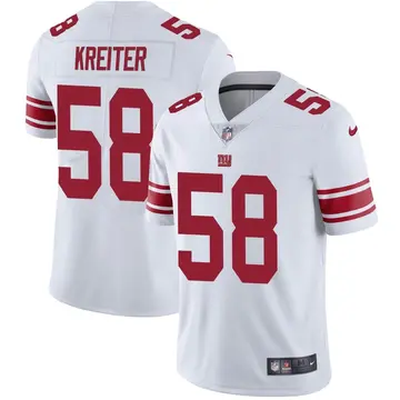 Nike Casey Kreiter Men's Limited New York Giants White Vapor Untouchable Jersey
