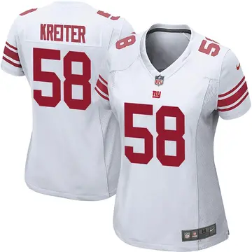 Nike Casey Kreiter Women's Game New York Giants White Jersey