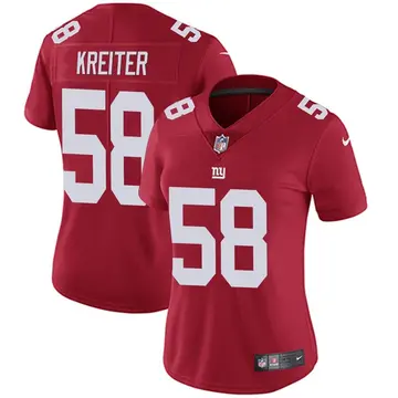 Nike Casey Kreiter Women's Limited New York Giants Red Alternate Vapor Untouchable Jersey
