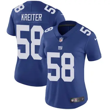 Nike Casey Kreiter Women's Limited New York Giants Royal Team Color Vapor Untouchable Jersey