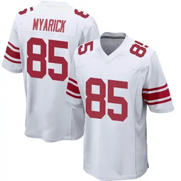 Nike Chris Myarick Men's Game New York Giants White Jersey
