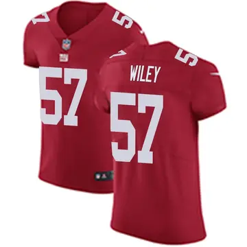 Nike Chuck Wiley Men's Elite New York Giants Red Alternate Vapor Untouchable Jersey